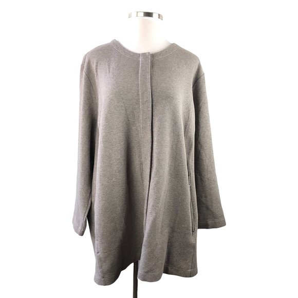 J. Jill Jackets & Blazers - Pure Jill J. Jill Long Cardigan Knit Jacket Snap Front Plus Size 4X H10304